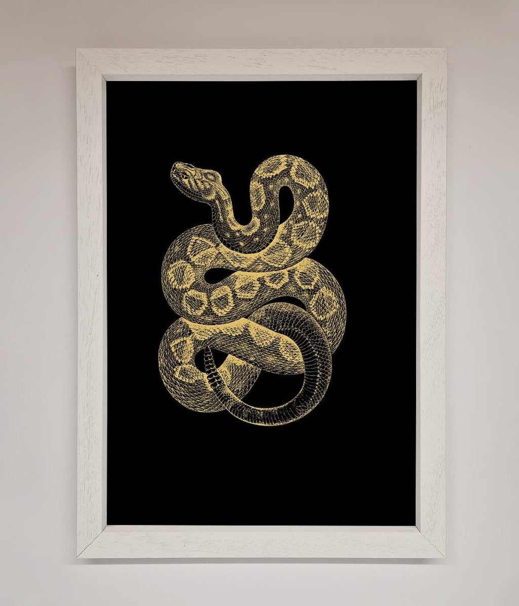 Golden Serpent Framed Wall Art-2