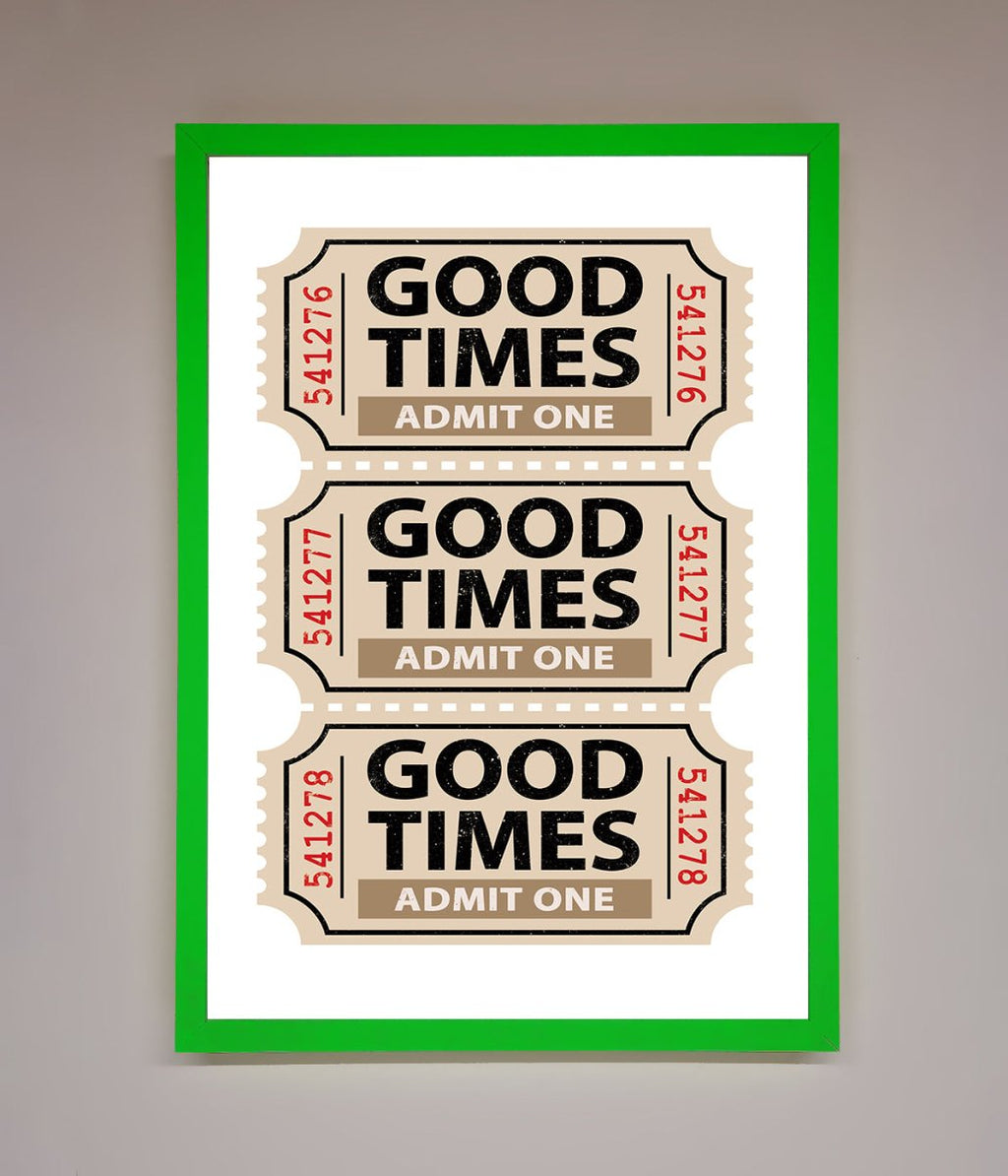 Good Times Beige Framed Wall Art-9