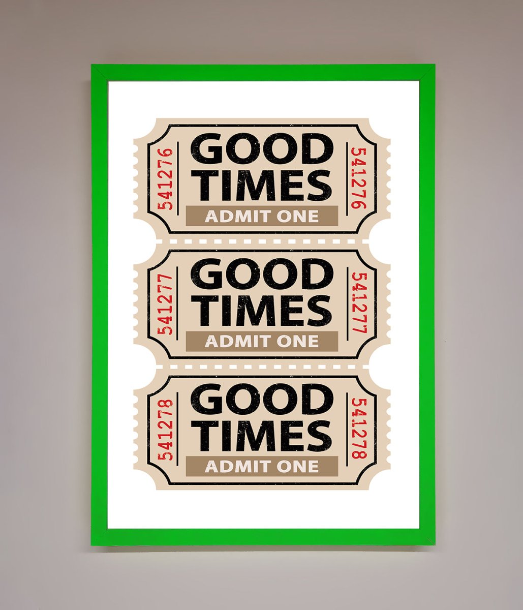 Good Times Beige Framed Wall Art-9