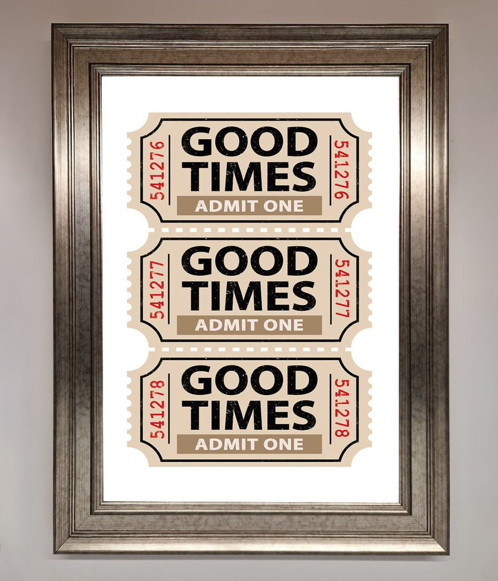 Good Times Beige Framed Wall Art-15