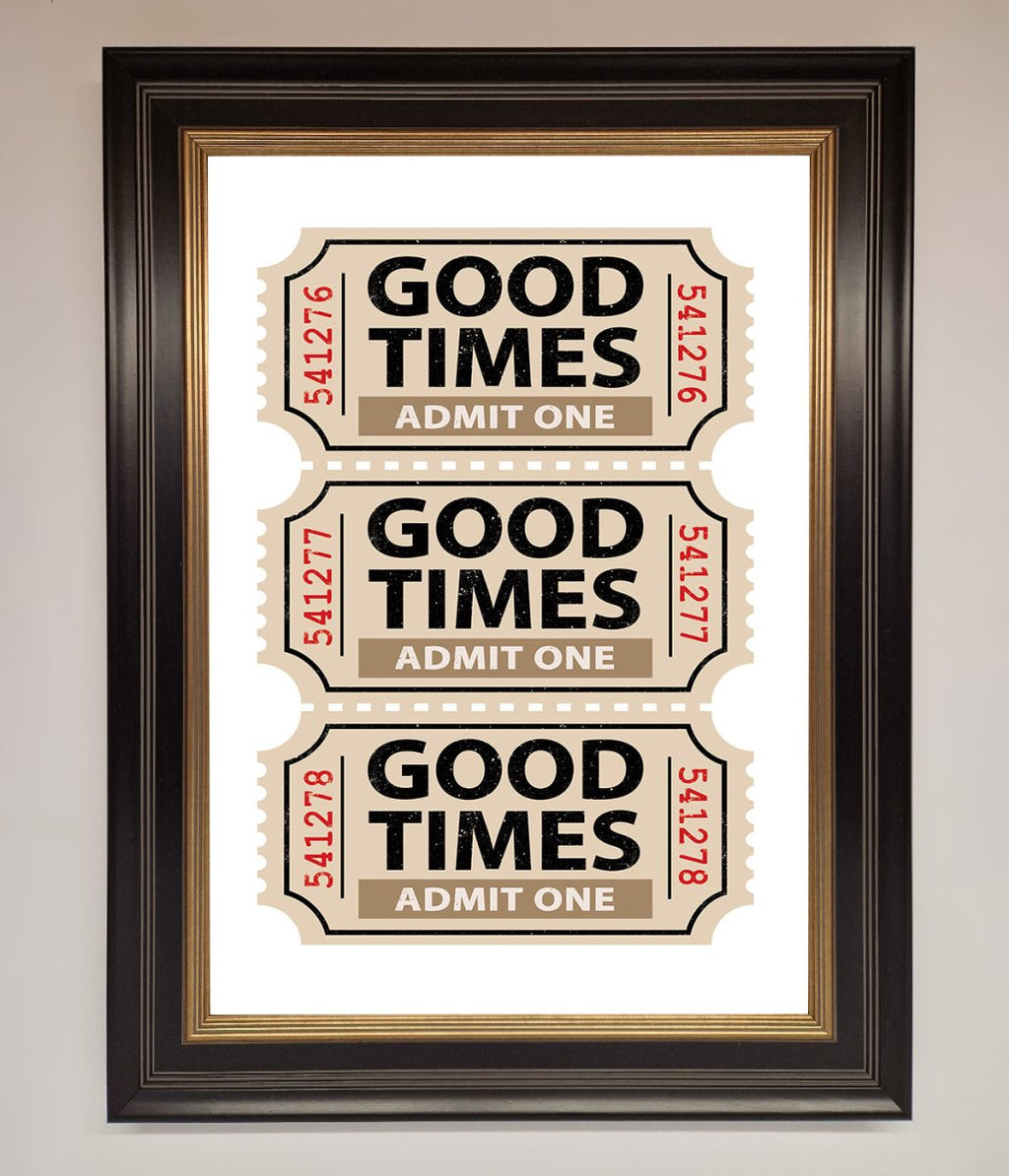 Good Times Beige Framed Wall Art-18