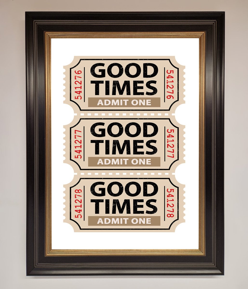 Good Times Beige Framed Wall Art-18