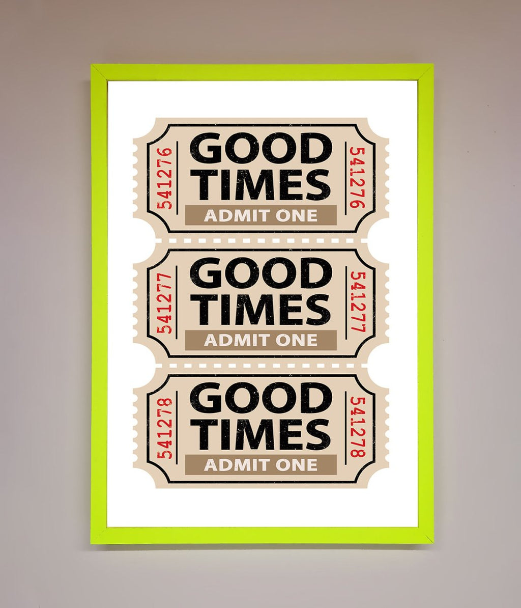 Good Times Beige Framed Wall Art-8