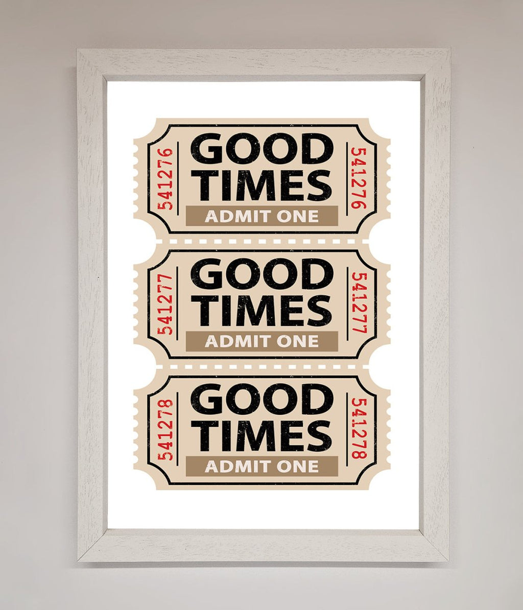 Good Times Beige Framed Wall Art-2