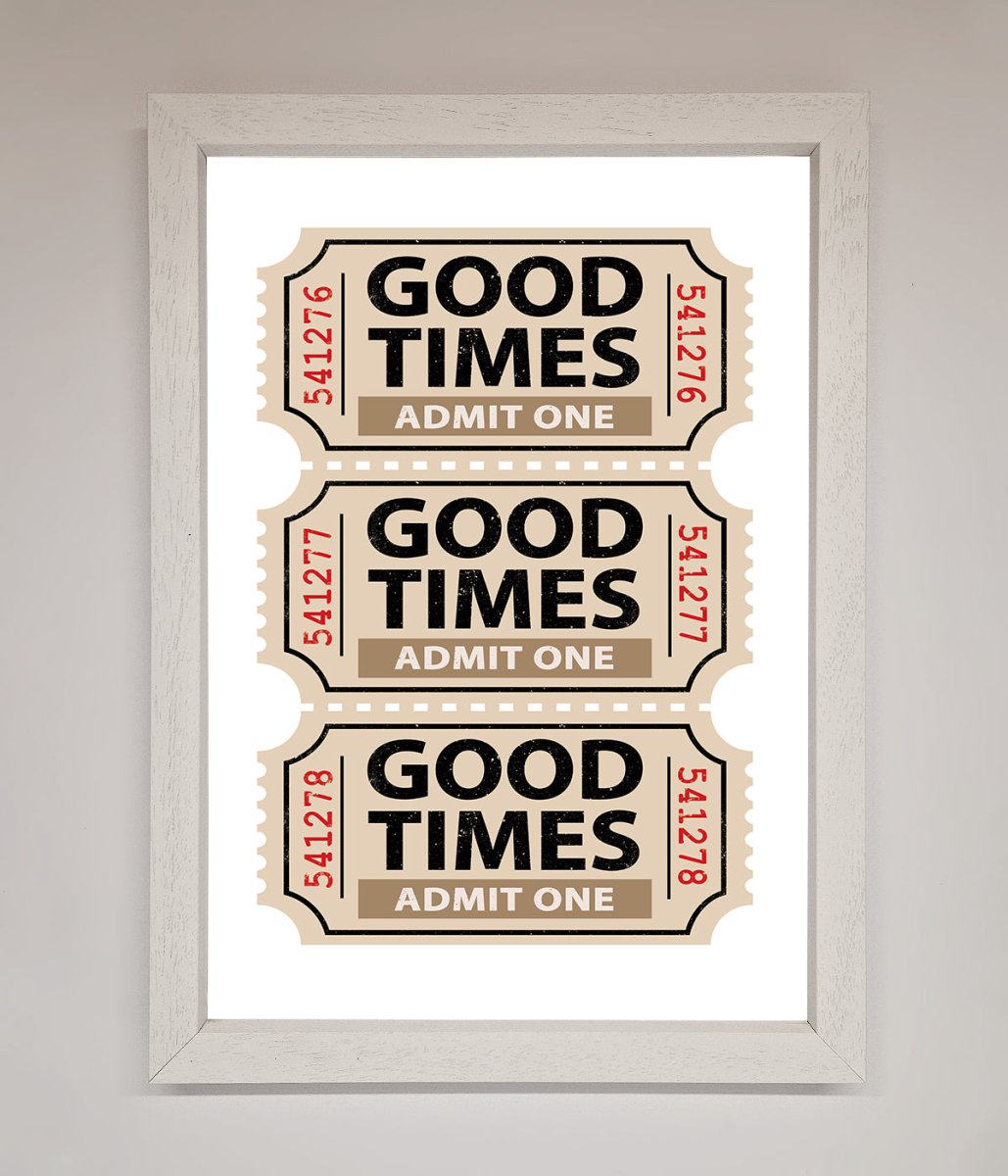 Good Times Beige Framed Wall Art-2