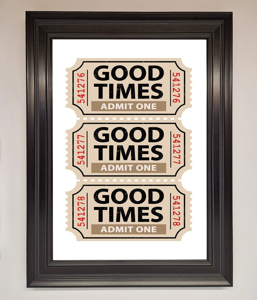 Good Times Beige Framed Wall Art-16