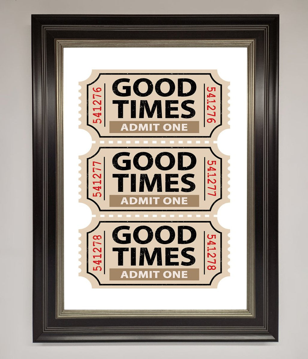 Good Times Beige Framed Wall Art-17