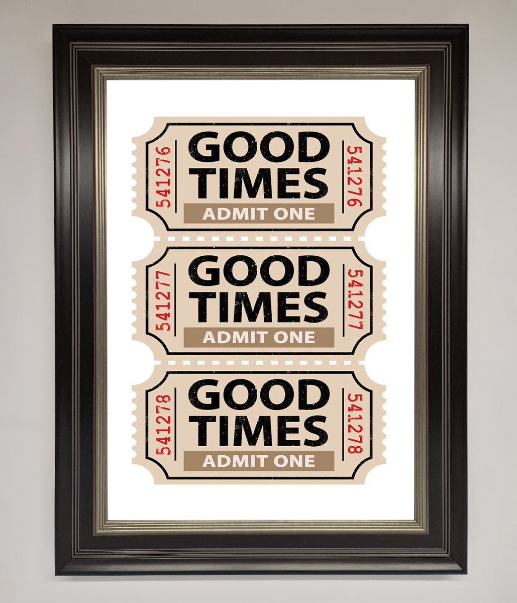 Good Times Beige Framed Wall Art-17