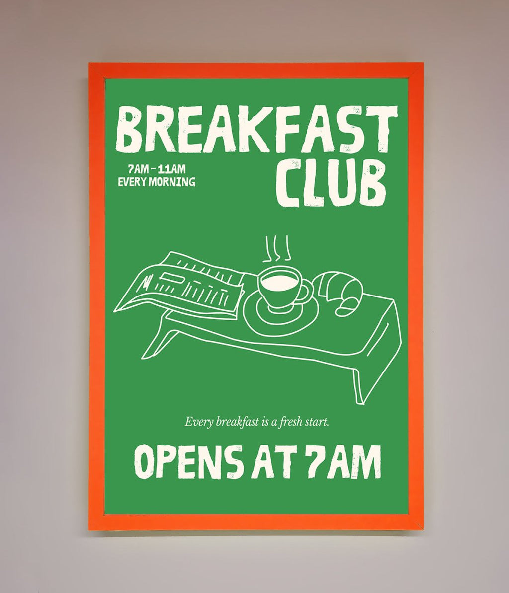 Green Breakfast Club Framed Wall Art-11