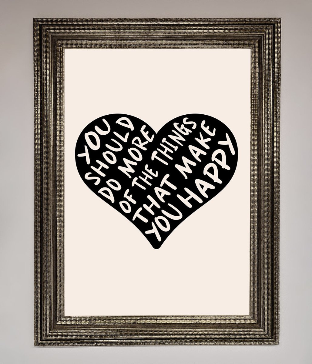 Happy Heart Framed Print-11
