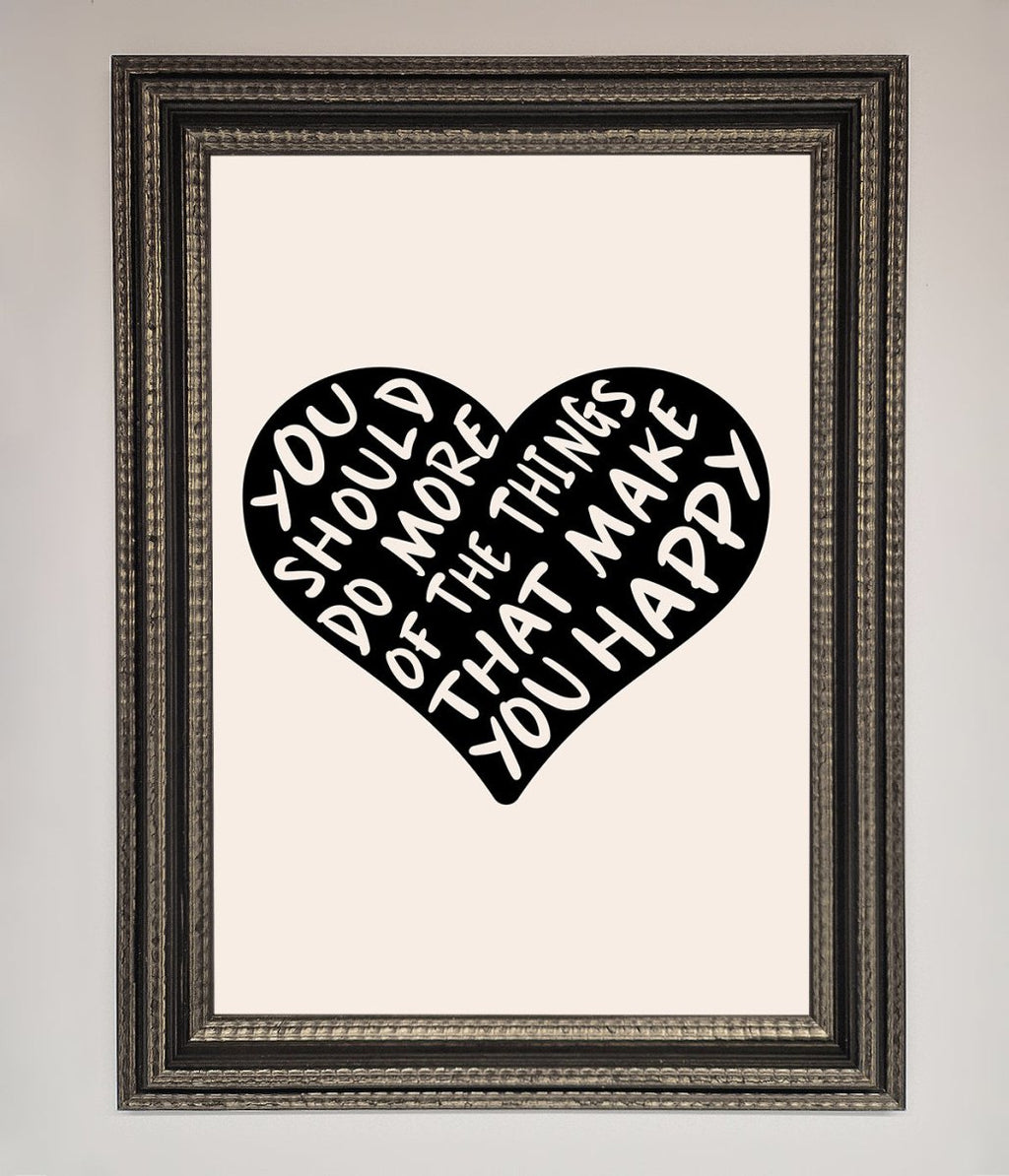Happy Heart Framed Print-14