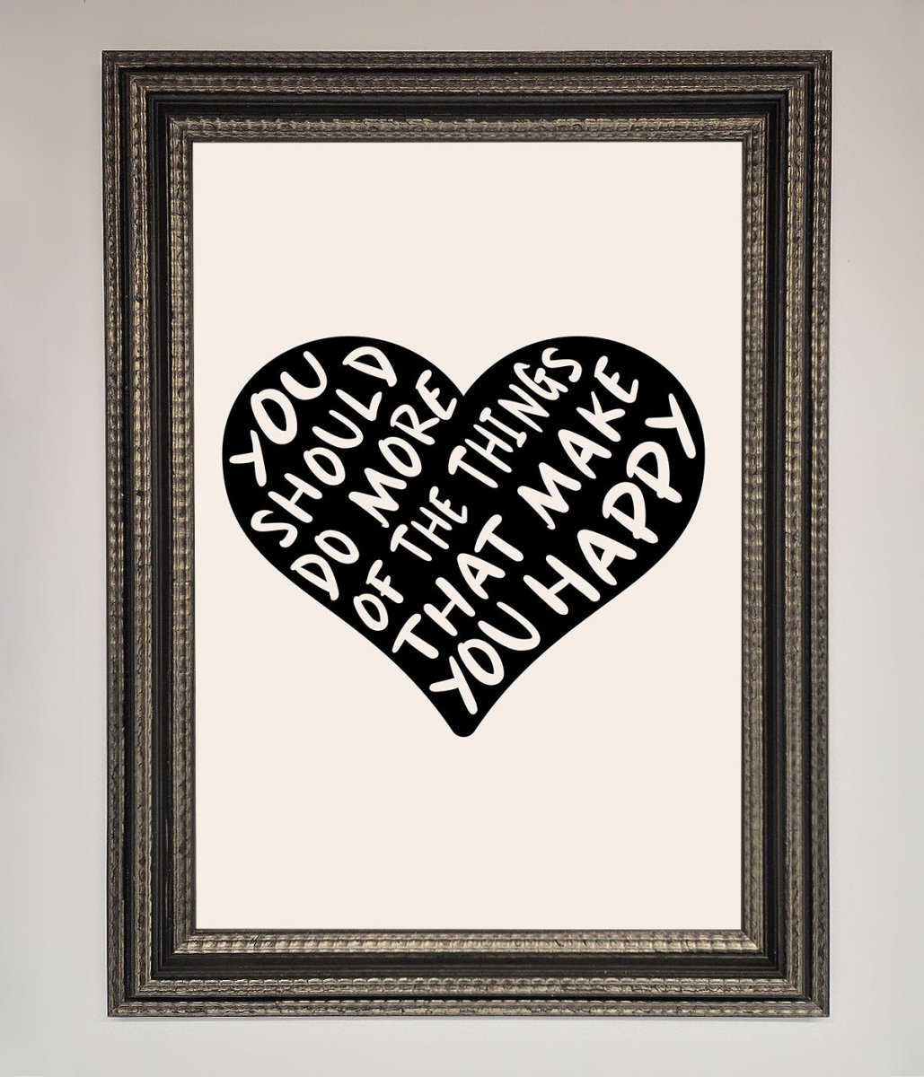 Happy Heart Framed Print-14