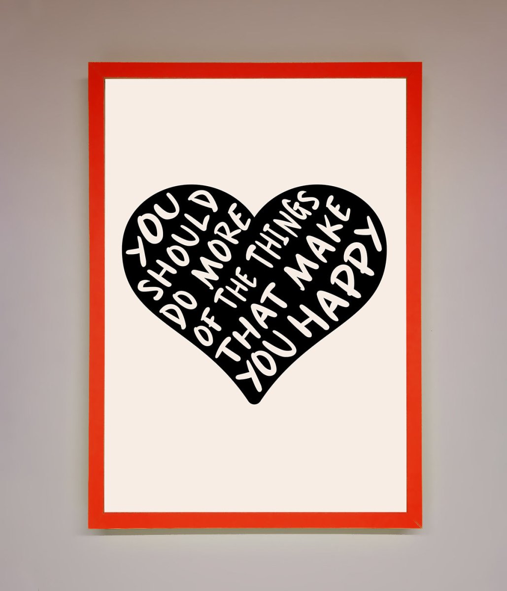 Happy Heart Framed Print-7