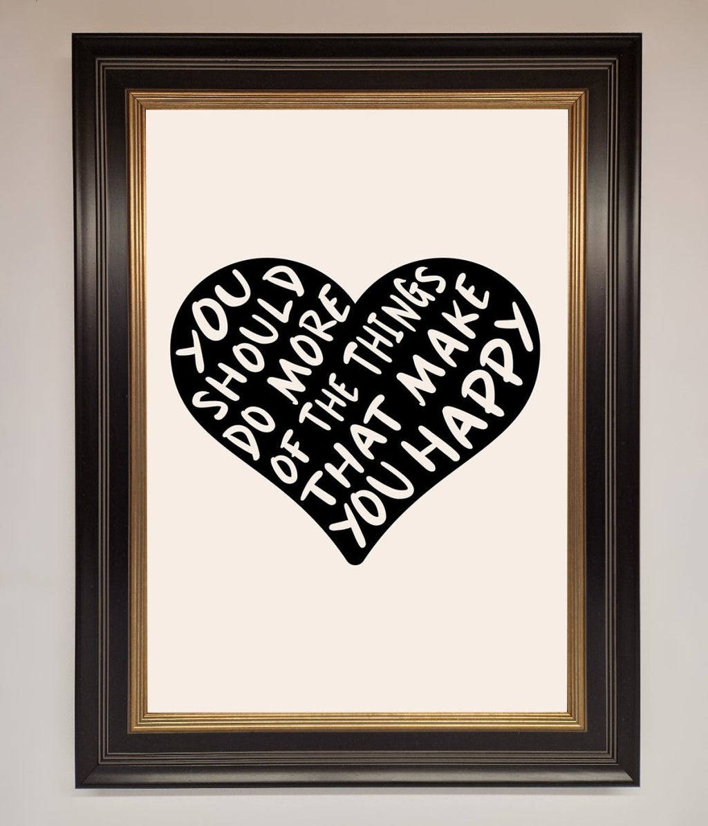 Happy Heart Framed Print-18