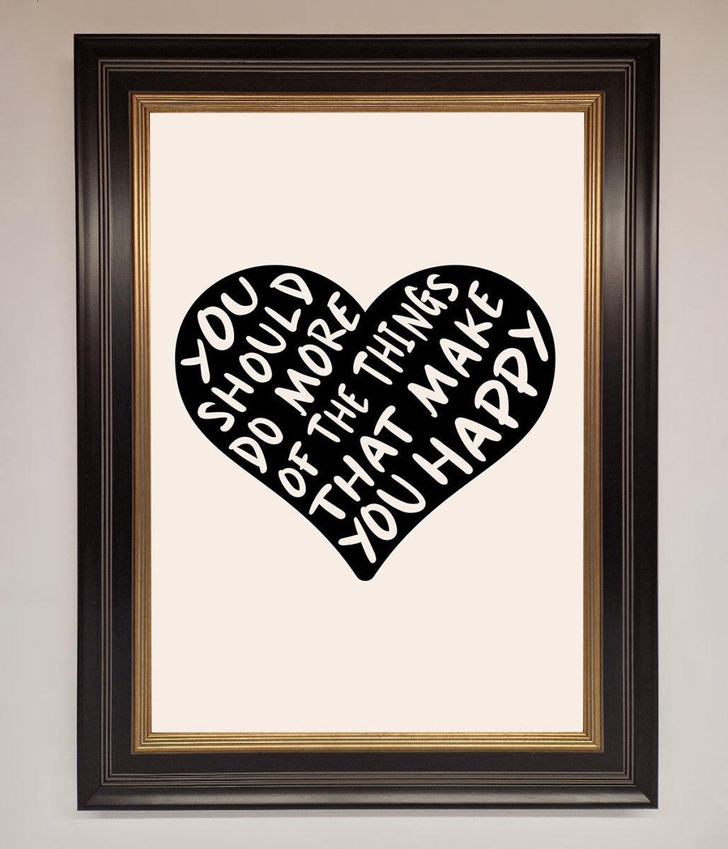 Happy Heart Framed Print-18