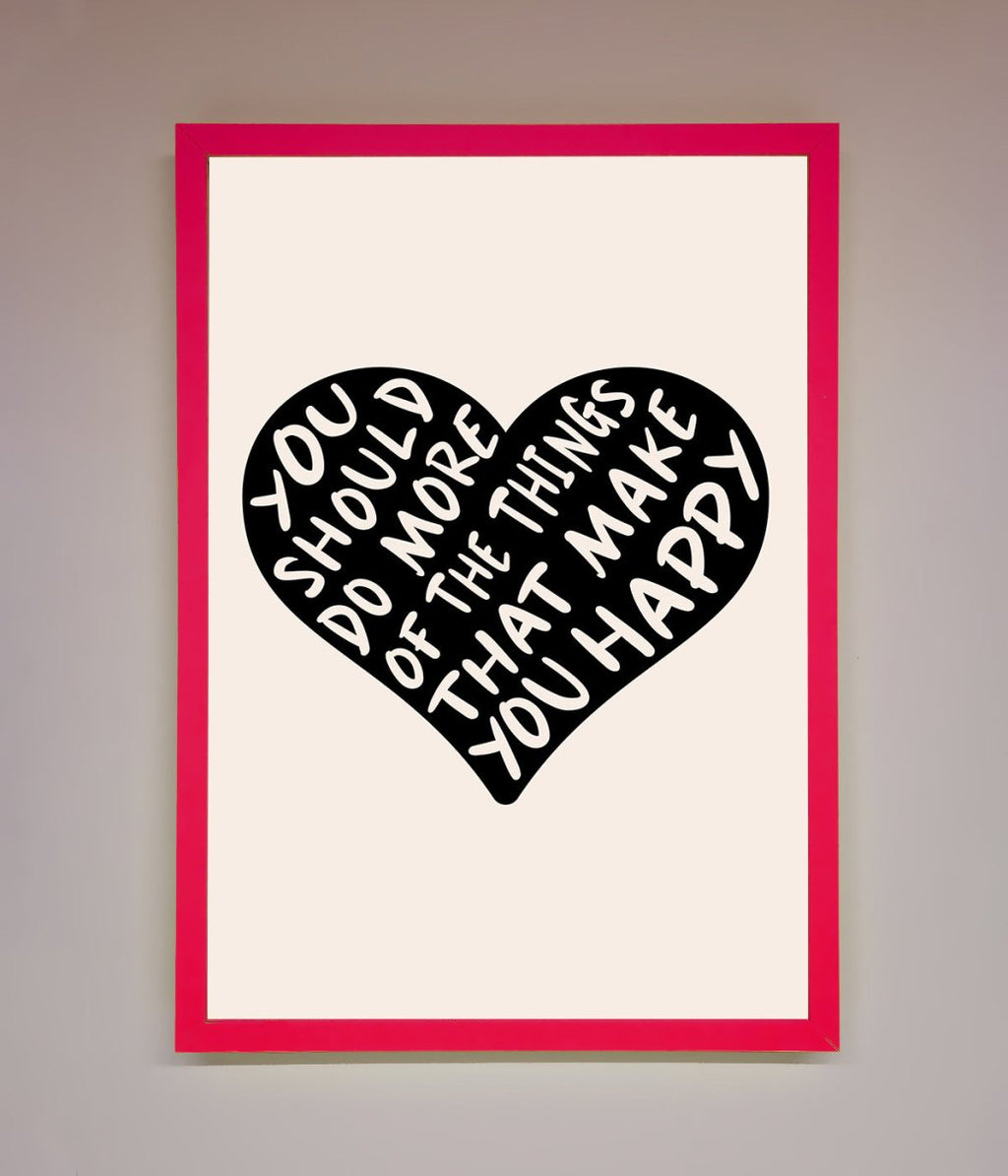 Happy Heart Framed Print-5