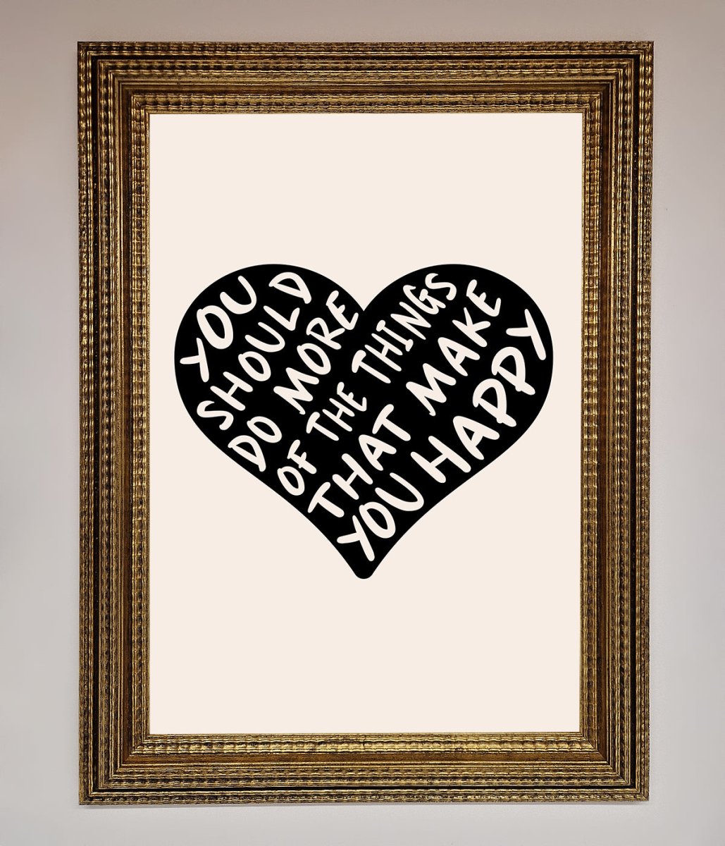 Happy Heart Framed Print-10