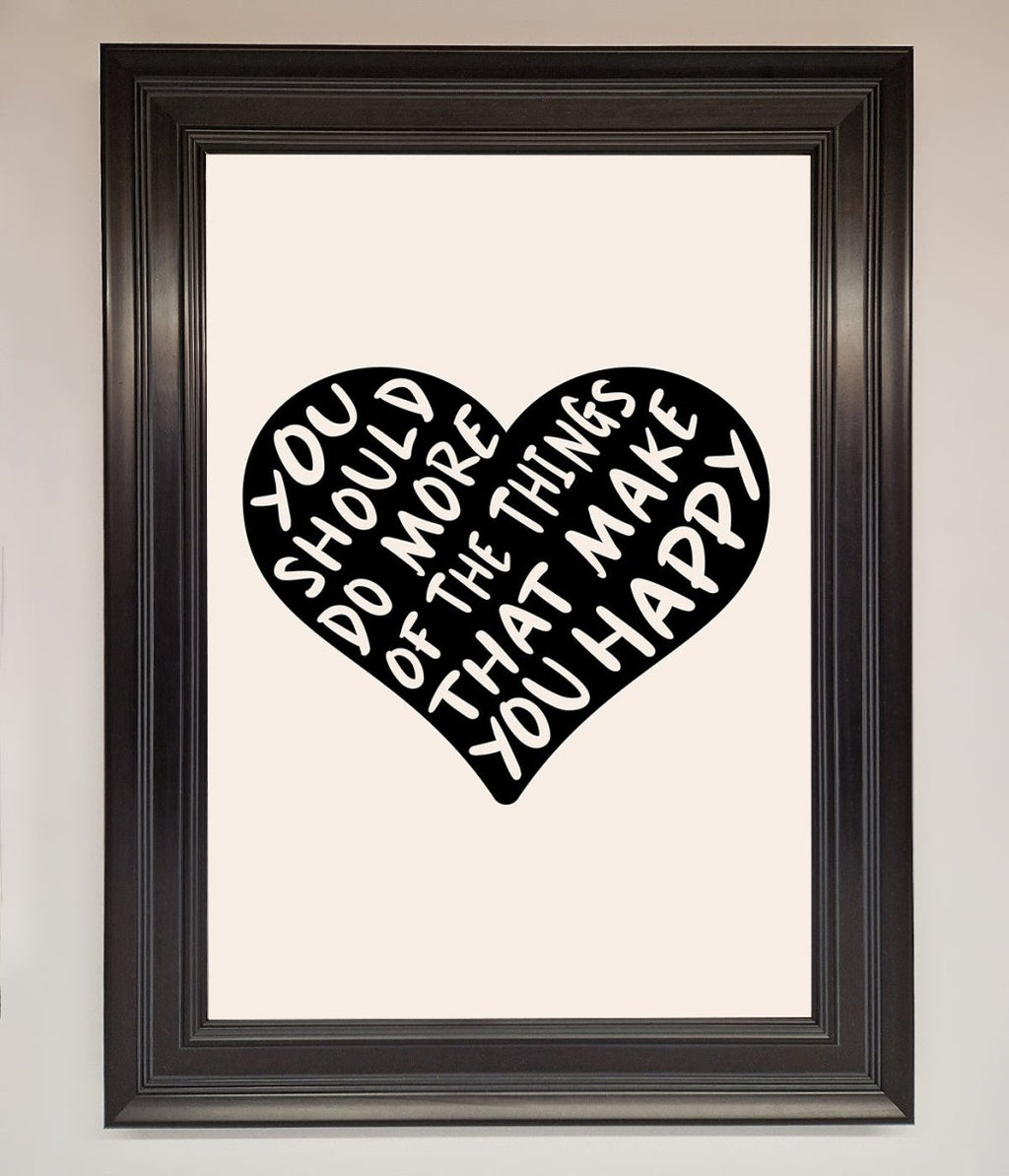 Happy Heart Framed Print-16