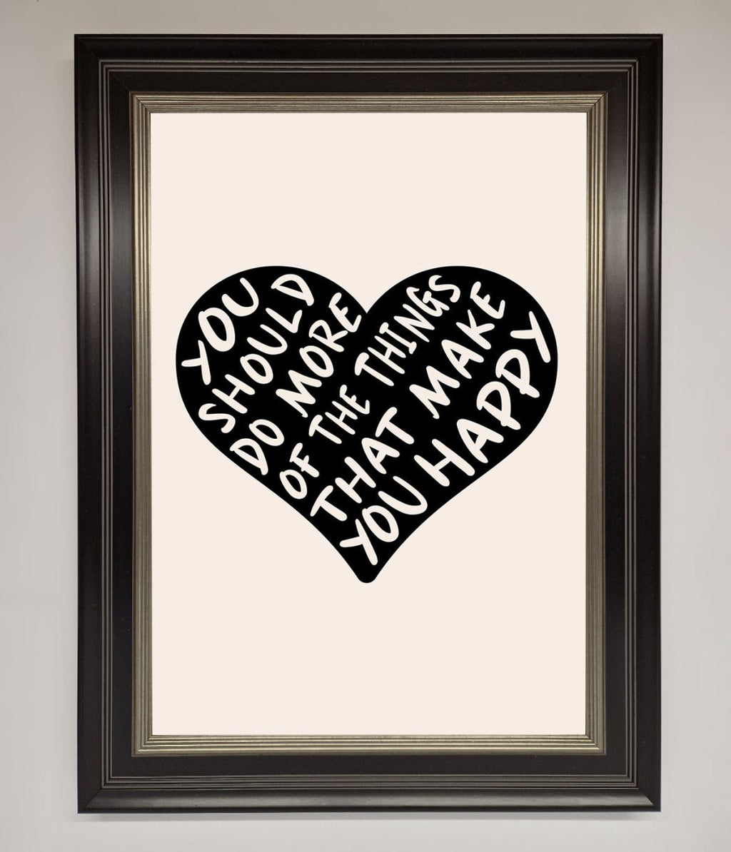 Happy Heart Framed Print-17