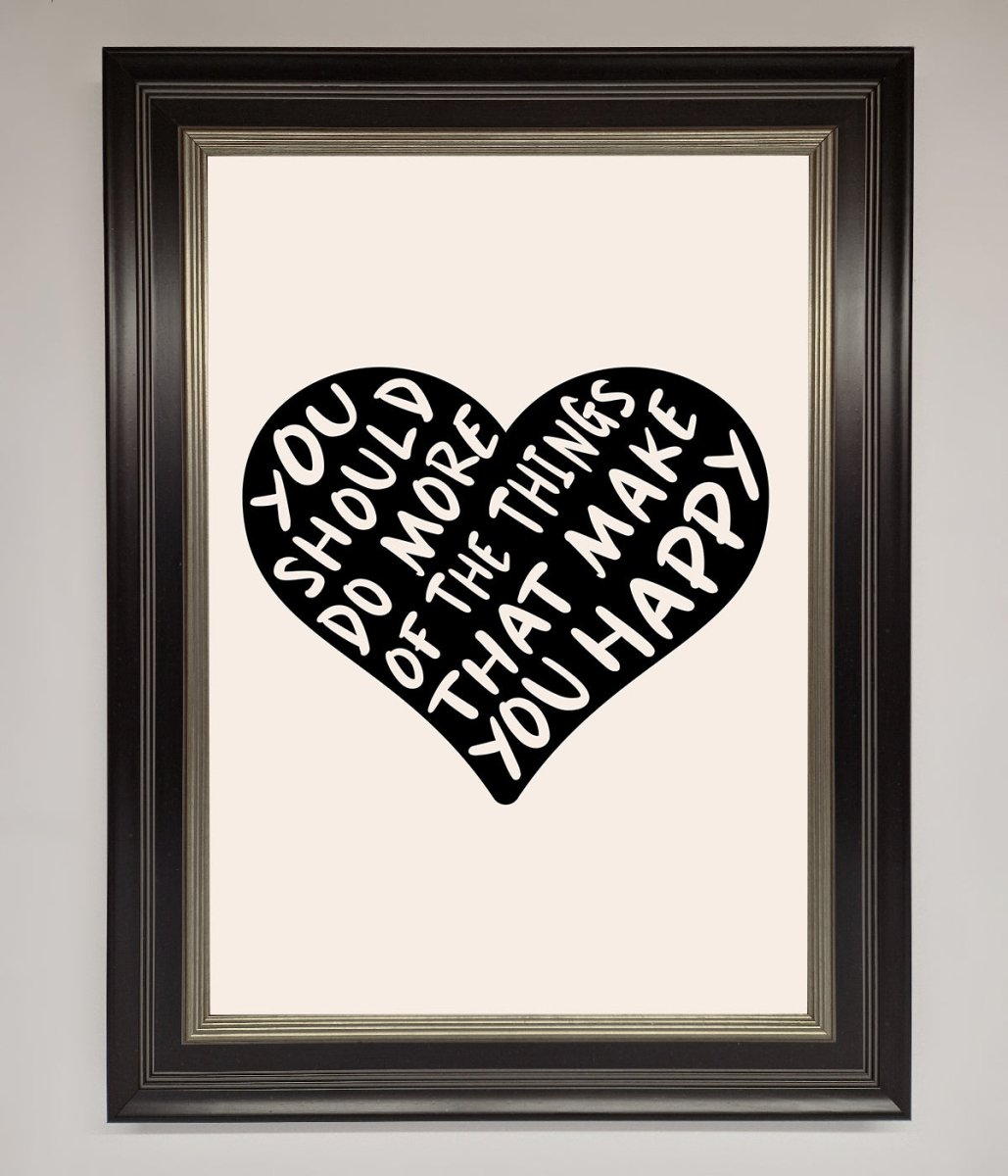 Happy Heart Framed Print-17