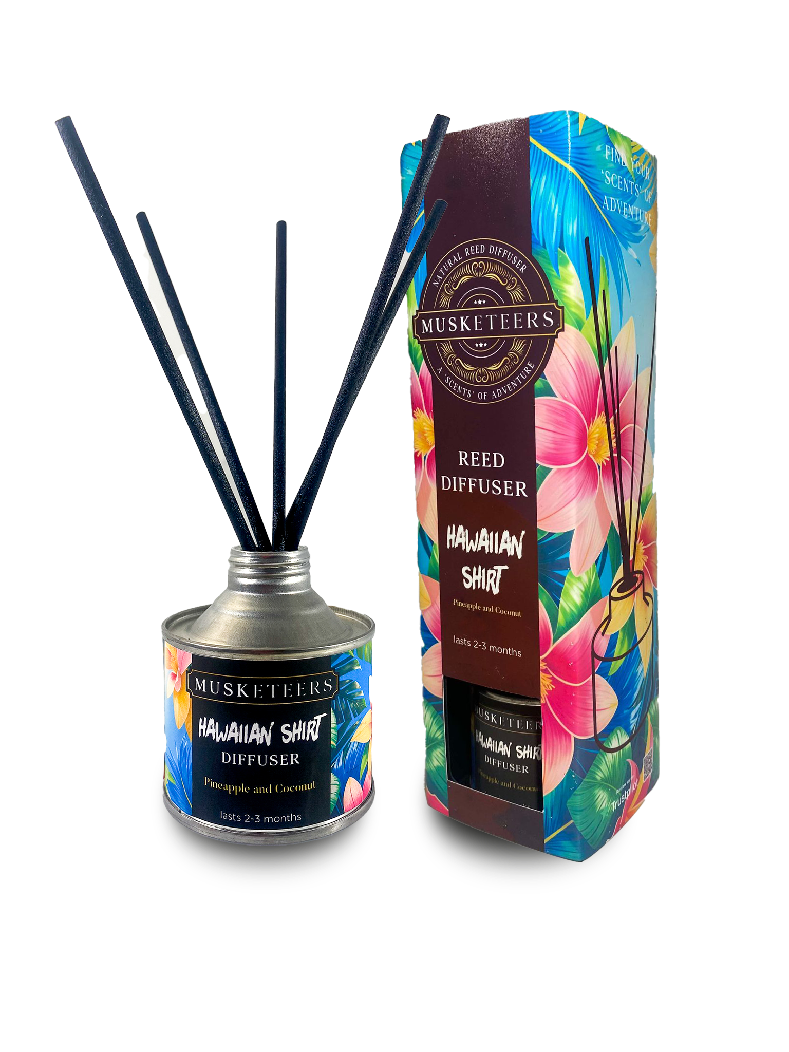 Hawaiian Shirt - Pineapple & Coconut Reed Diffuser-0