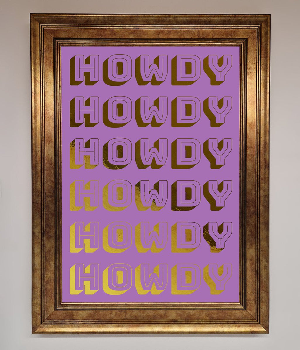 Howdy Foil Print-0