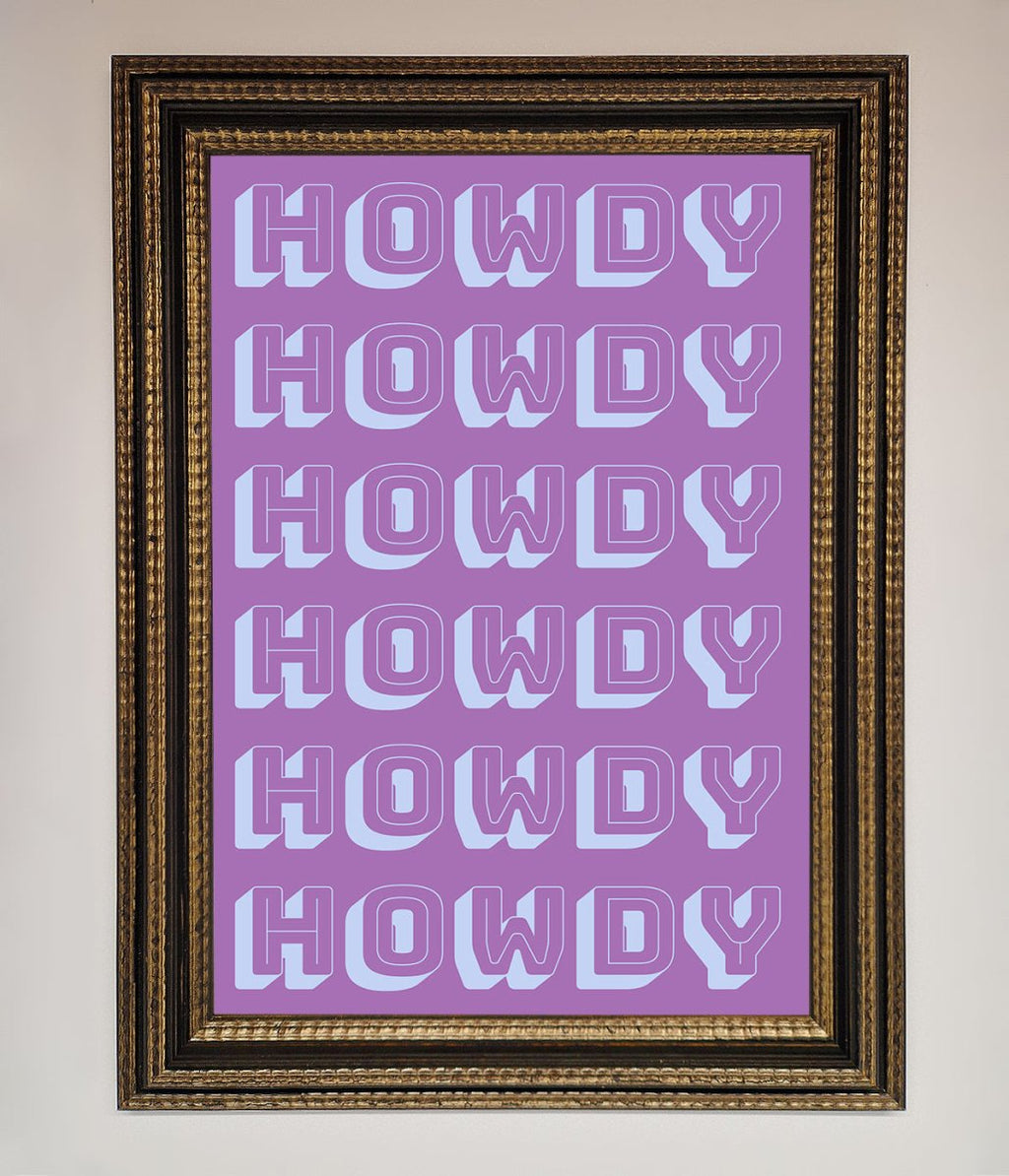 Howdy Howdy Framed Poster-18