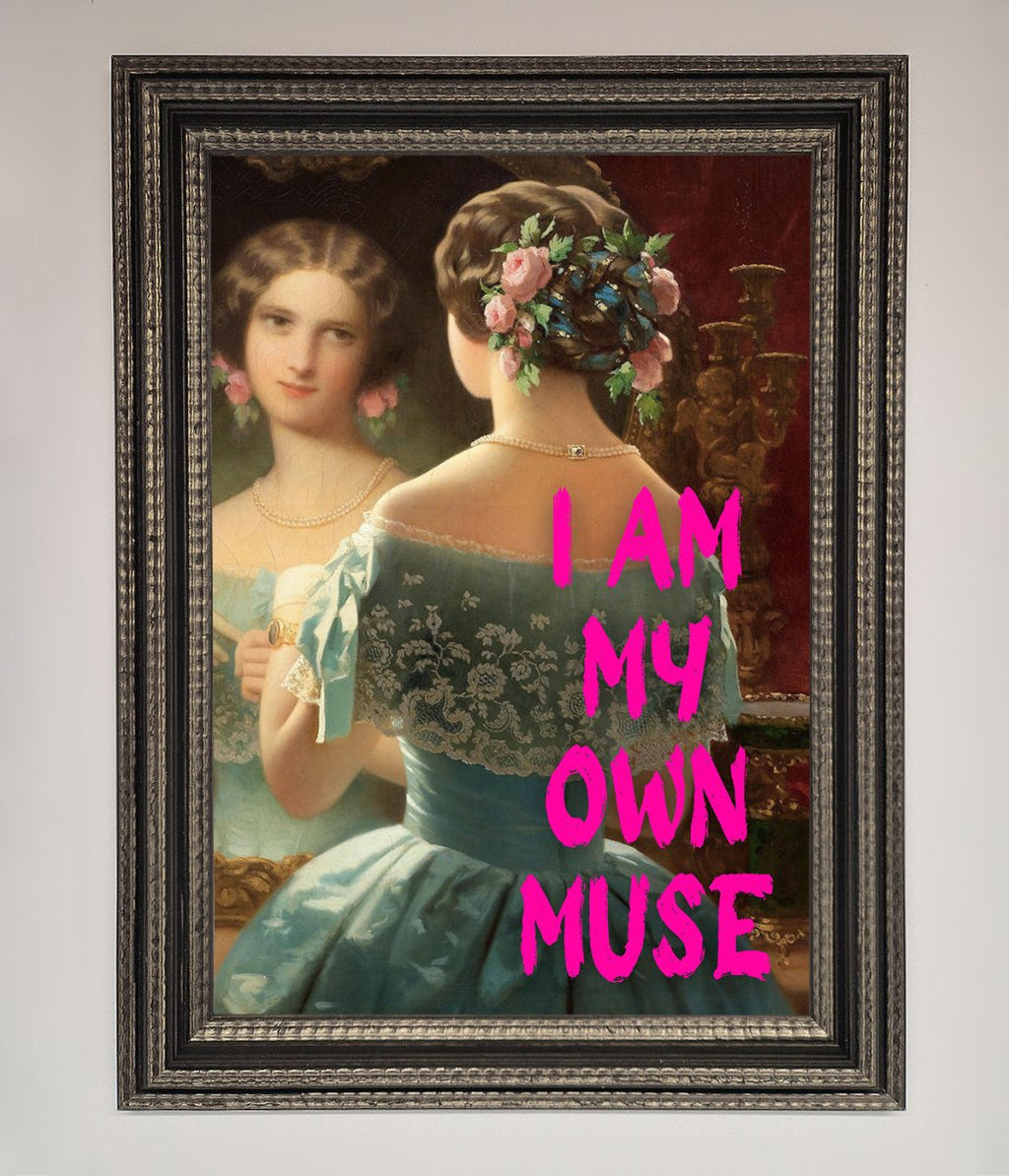 I Am My Muse Framed Print-17