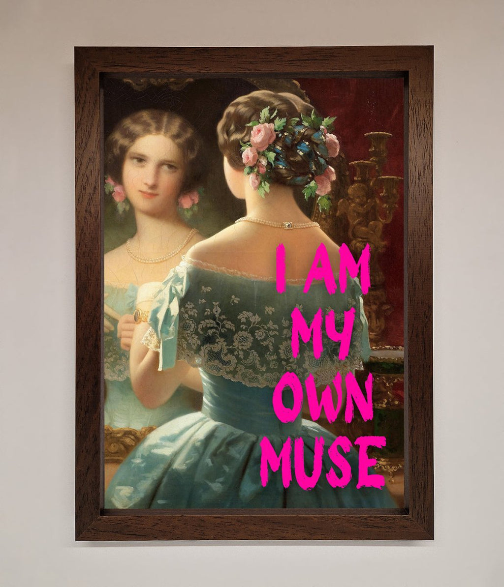 I Am My Muse Framed Print-10