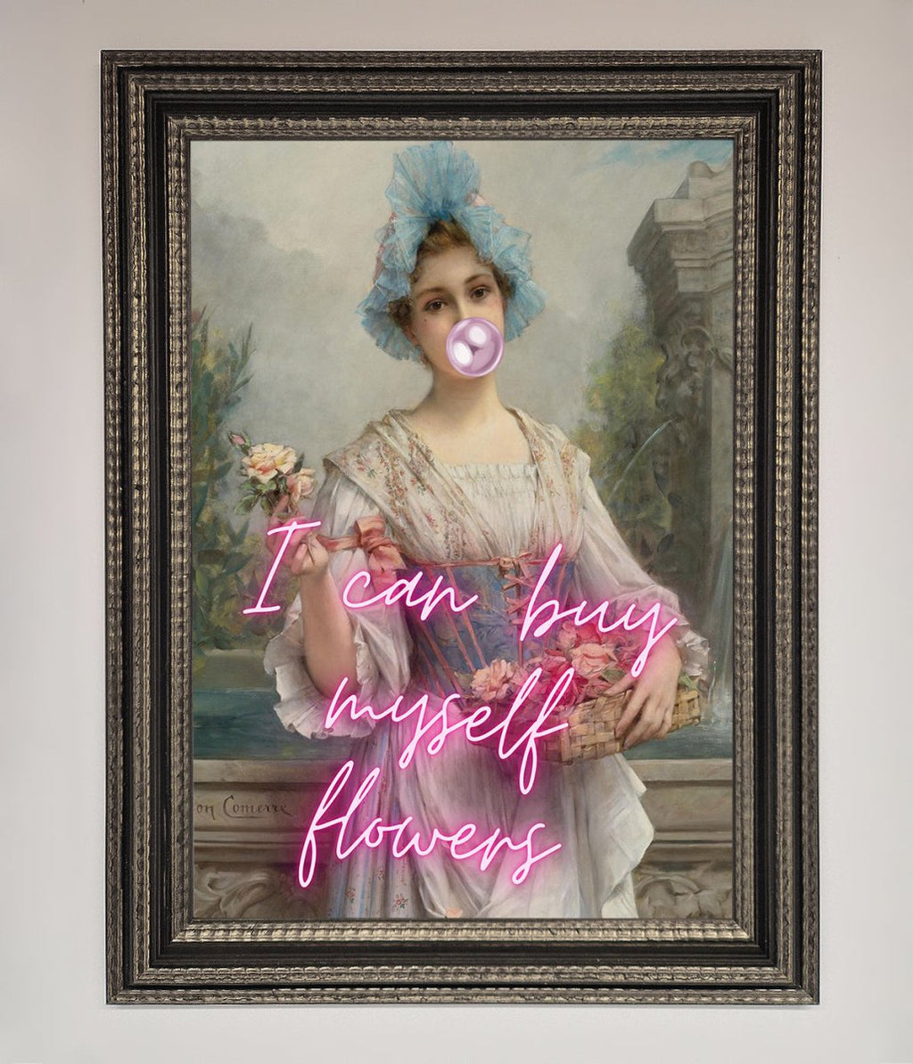 I Can Buy Myself Flowers Framed Print-14