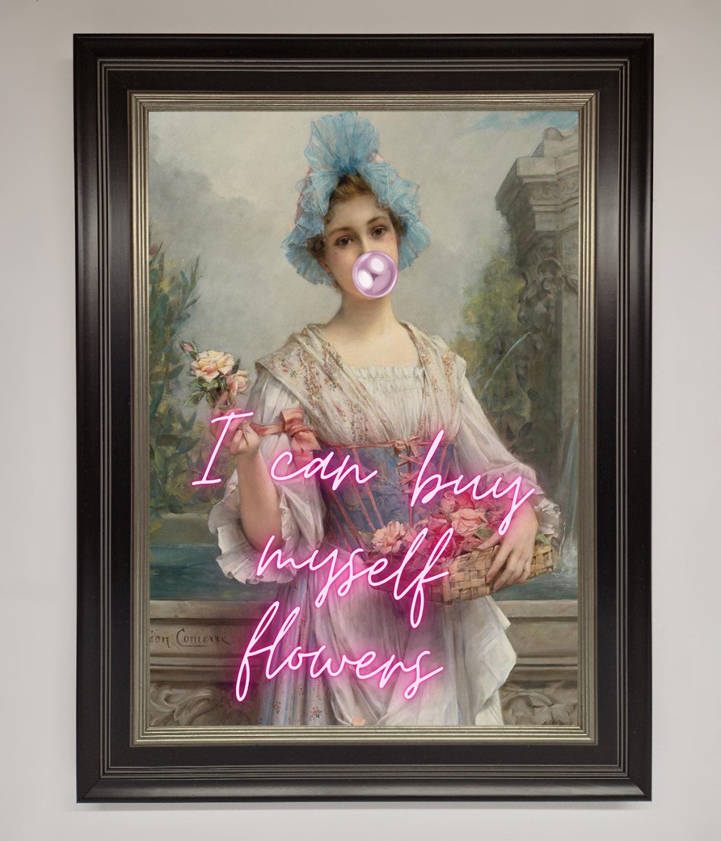 I Can Buy Myself Flowers Framed Print-17