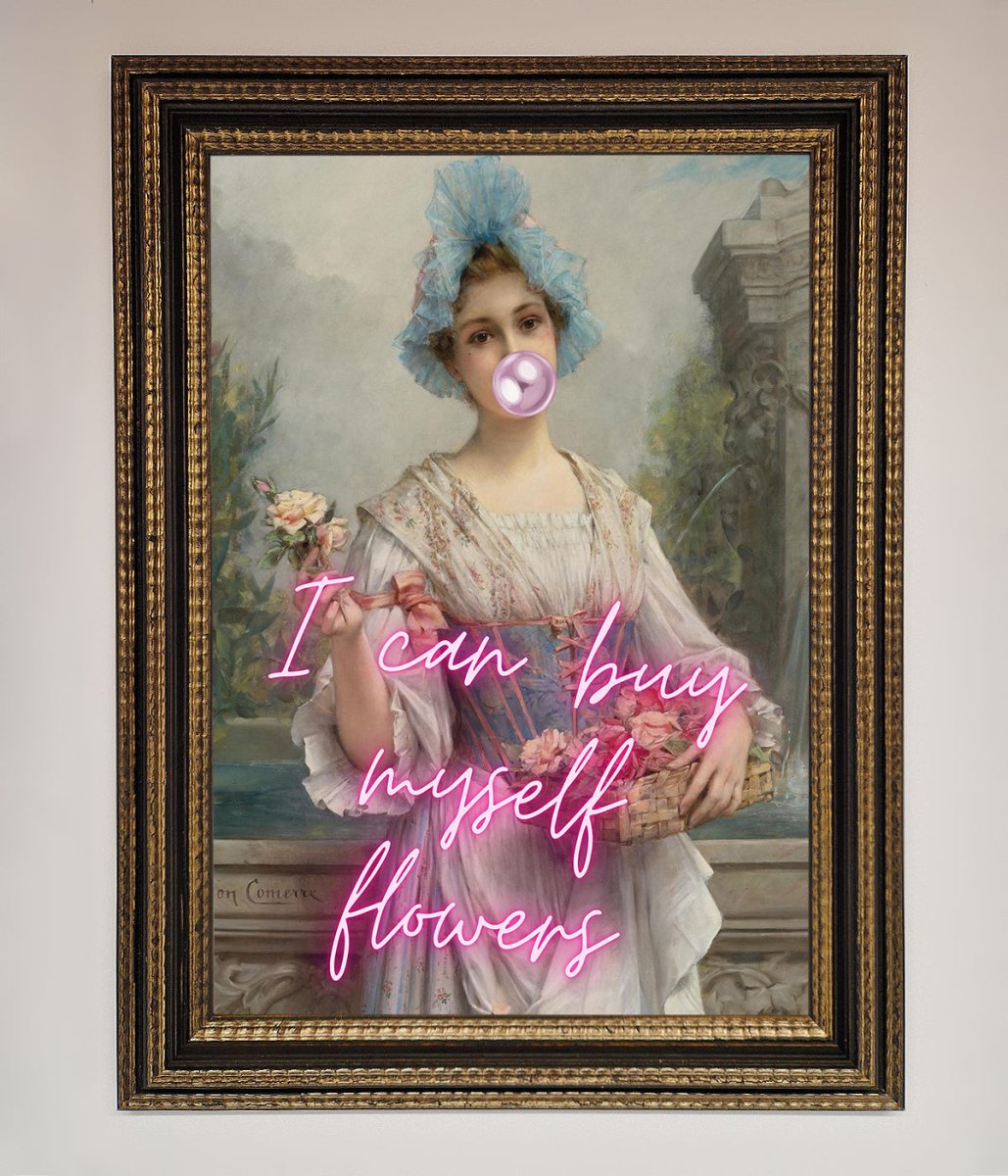 I Can Buy Myself Flowers Framed Print-12