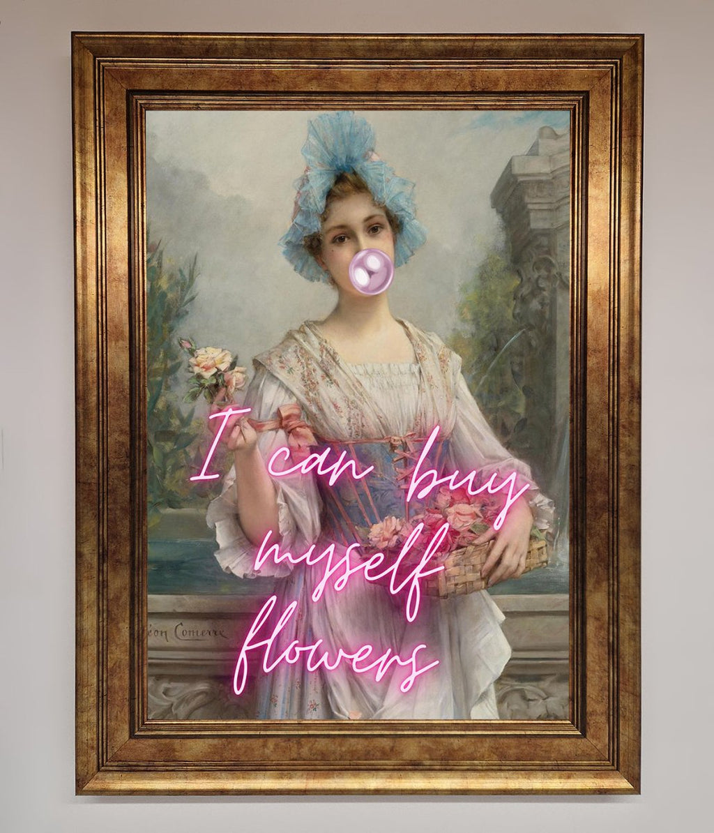 I Can Buy Myself Flowers Framed Print-13