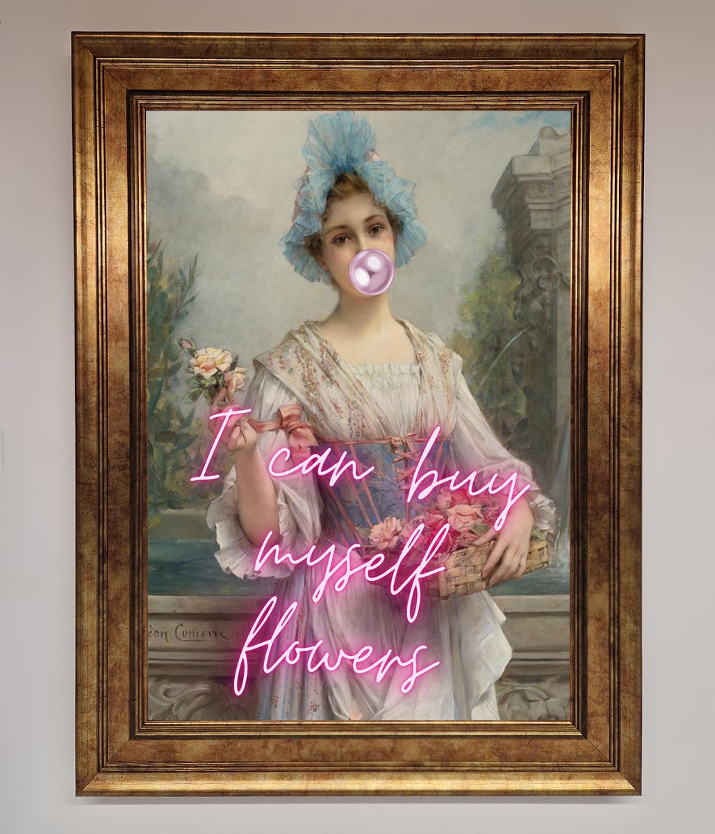 I Can Buy Myself Flowers Framed Print-13