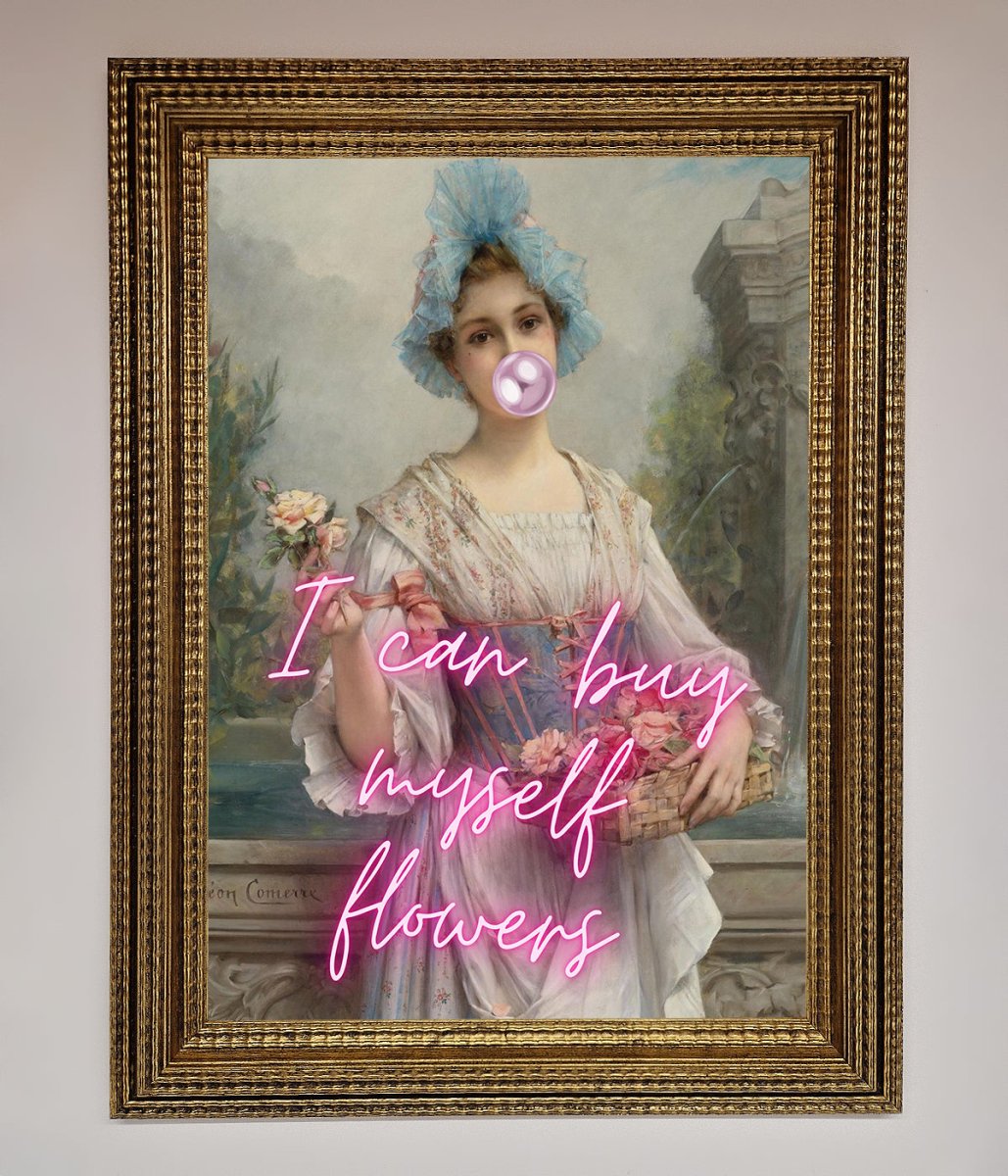 I Can Buy Myself Flowers Framed Print-10