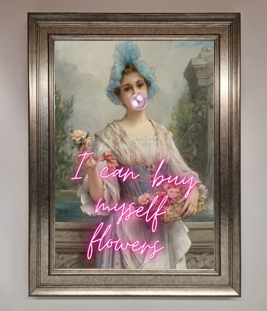 I Can Buy Myself Flowers Framed Print-15