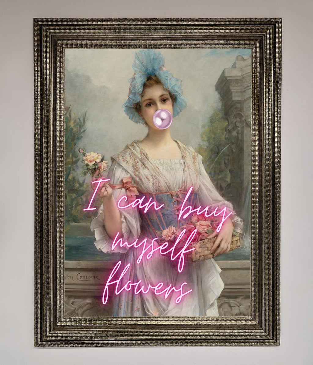 I Can Buy Myself Flowers Framed Print-11