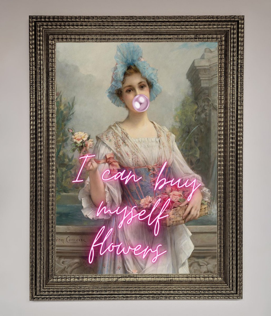 I Can Buy Myself Flowers Framed Print-11
