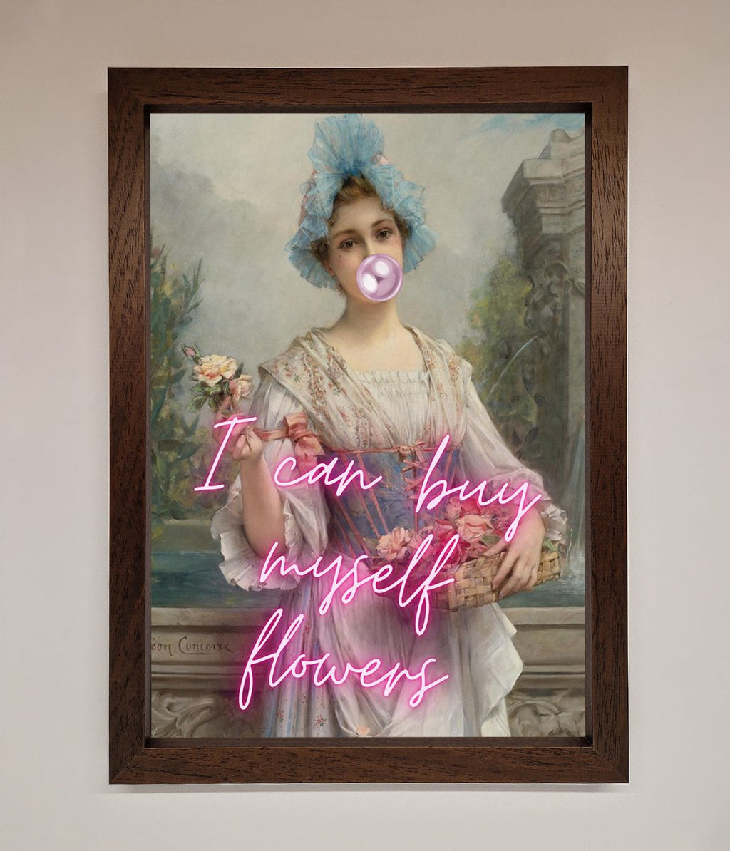I Can Buy Myself Flowers Framed Print-4