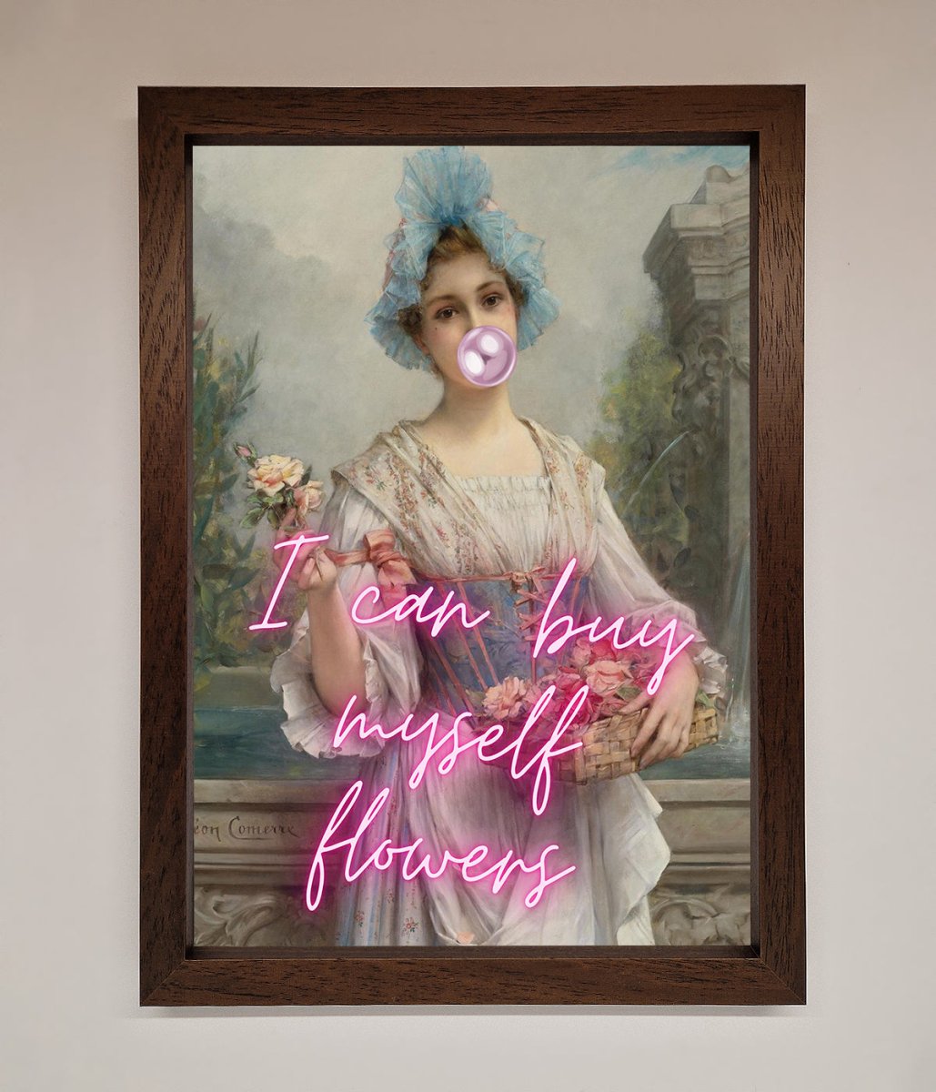 I Can Buy Myself Flowers Framed Print-4