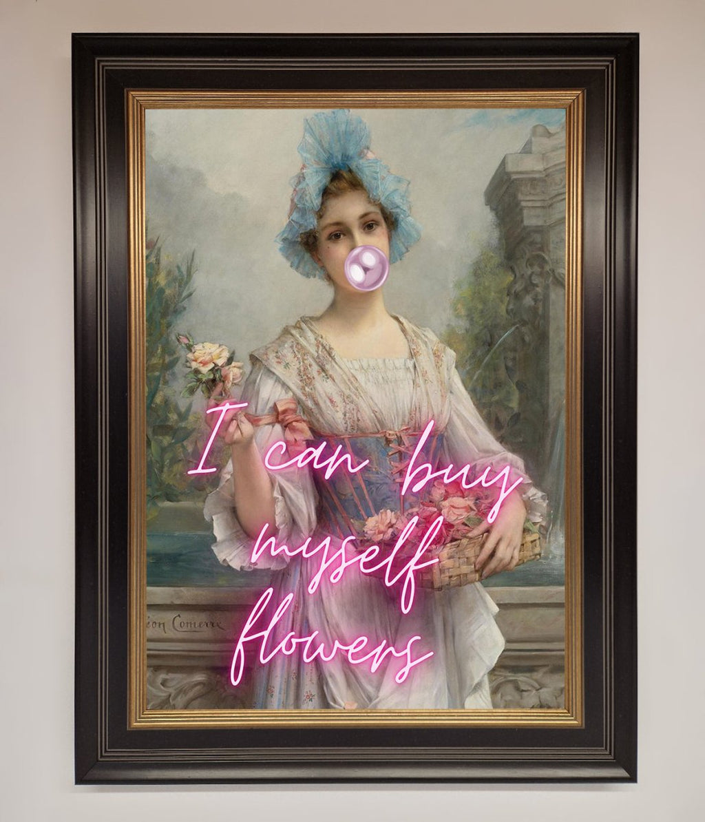 I Can Buy Myself Flowers Framed Print-18