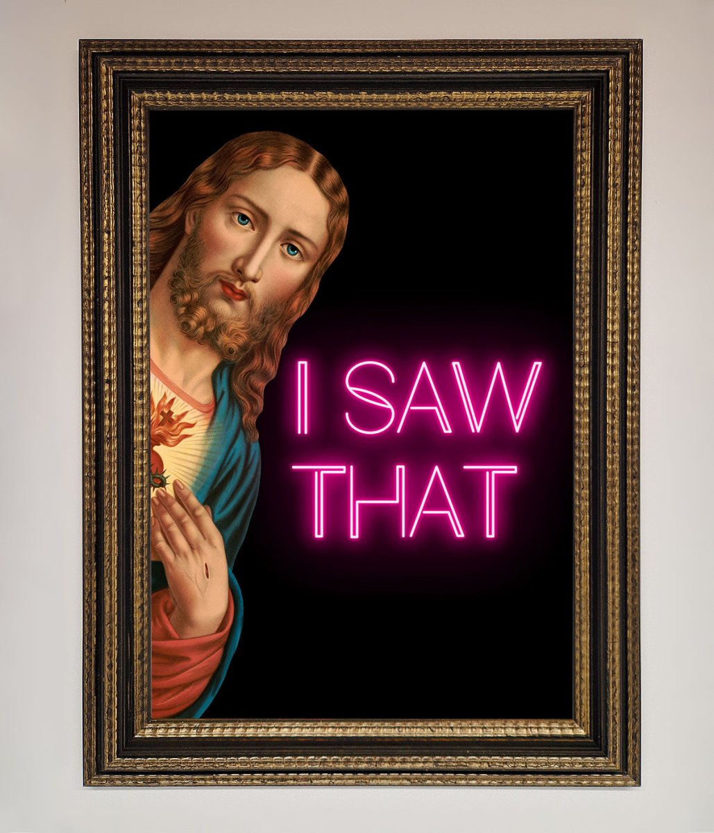 I Saw That Framed Print-18