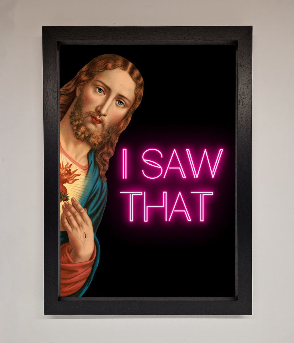 I Saw That Framed Print-1