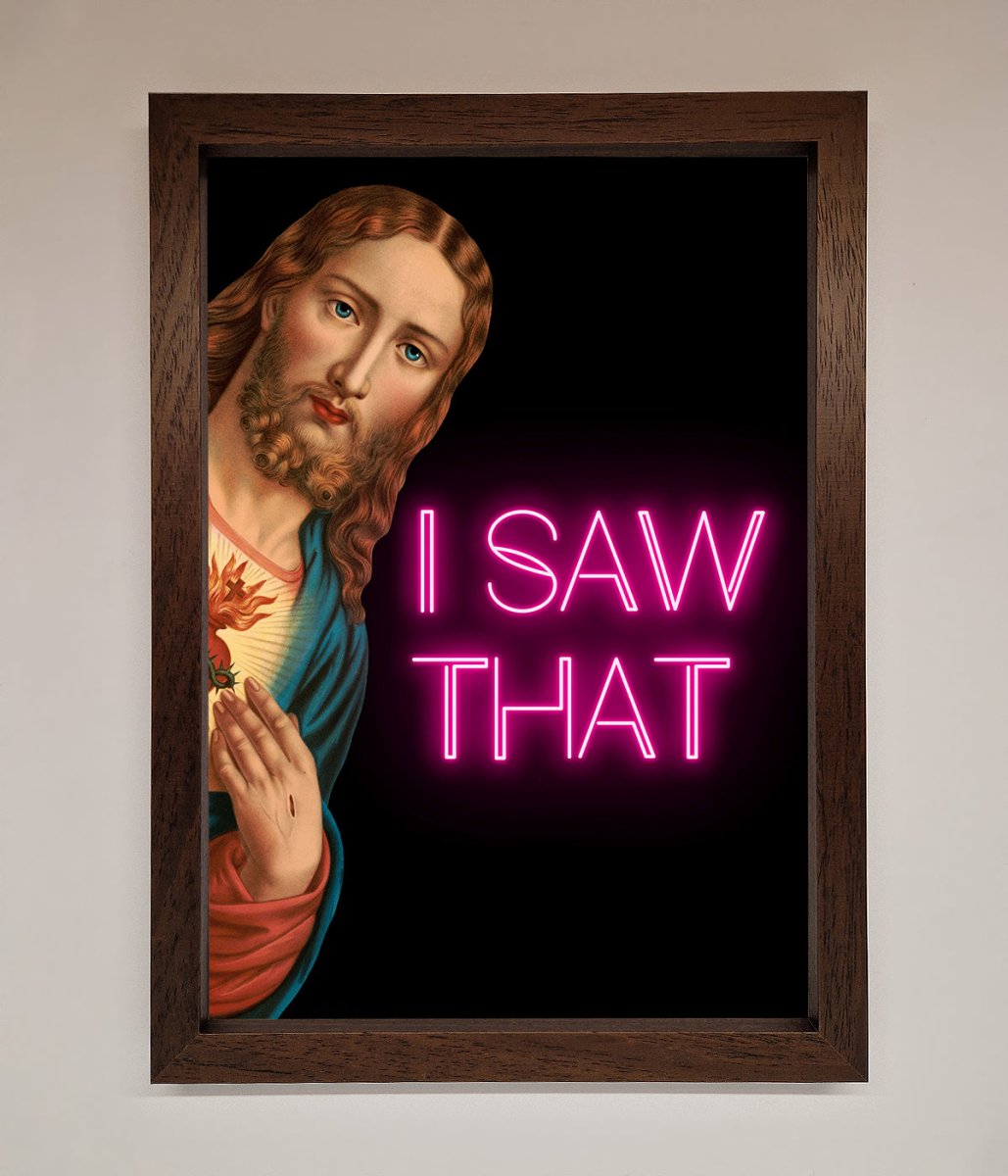 I Saw That Framed Print-10