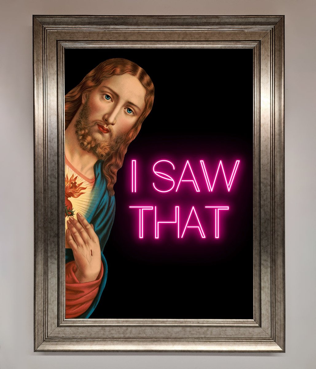 I Saw That Framed Print-5