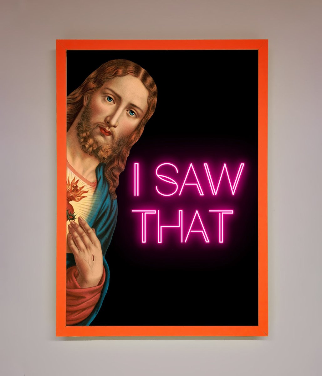 I Saw That Framed Print-11