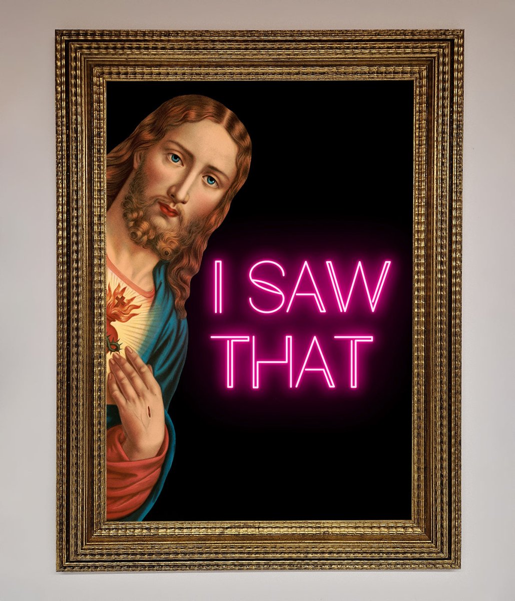 I Saw That Framed Print-0
