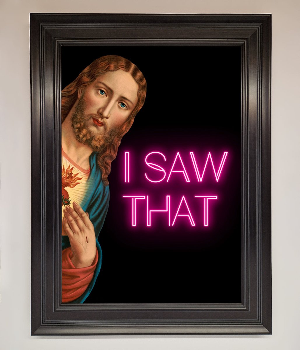I Saw That Framed Print-6