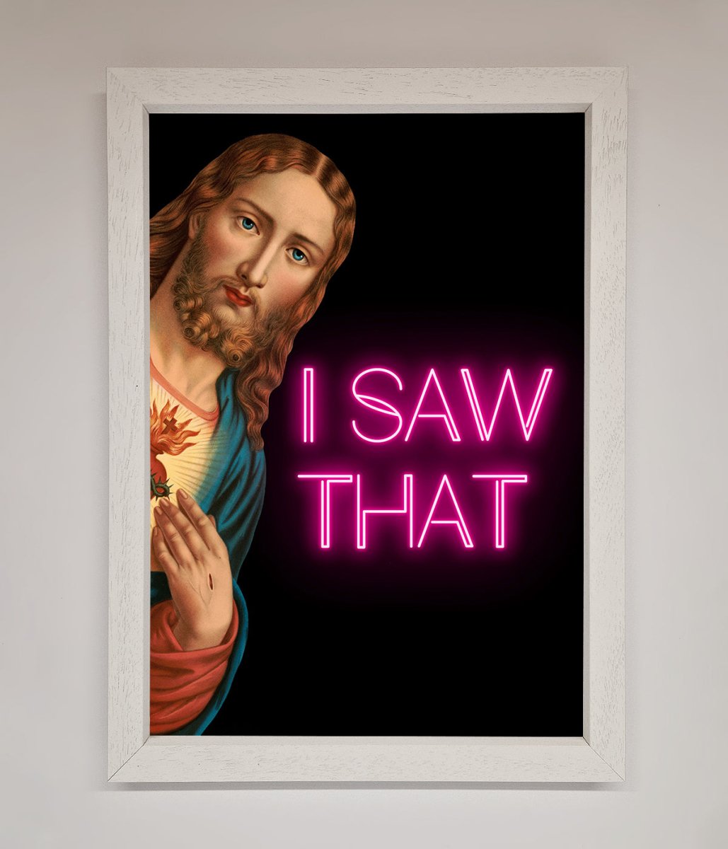 I Saw That Framed Print-2