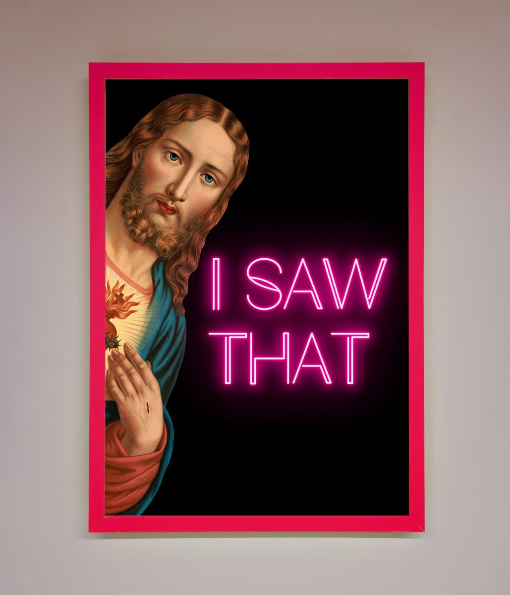 I Saw That Framed Print-14